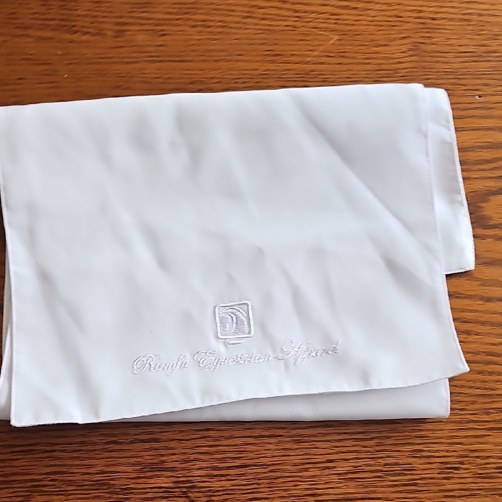 Elegant White Scarf by Remfh Equestrian Apparel